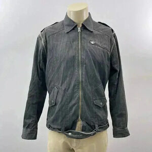 Nepenthes Co Sonic Lab Talon Denim Jacket Size M Rebuild Zip Black Moto Edgy